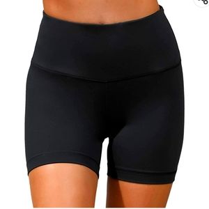 2 pack high waisted yoga shorts